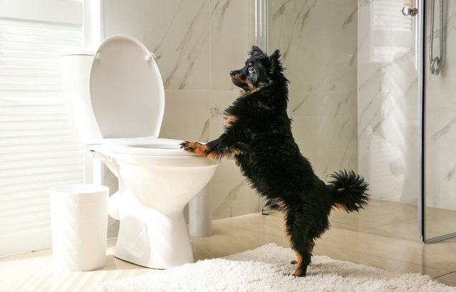 旅行すると犬がトイレを失敗する